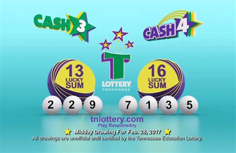 cash 3 midday winning numbers.